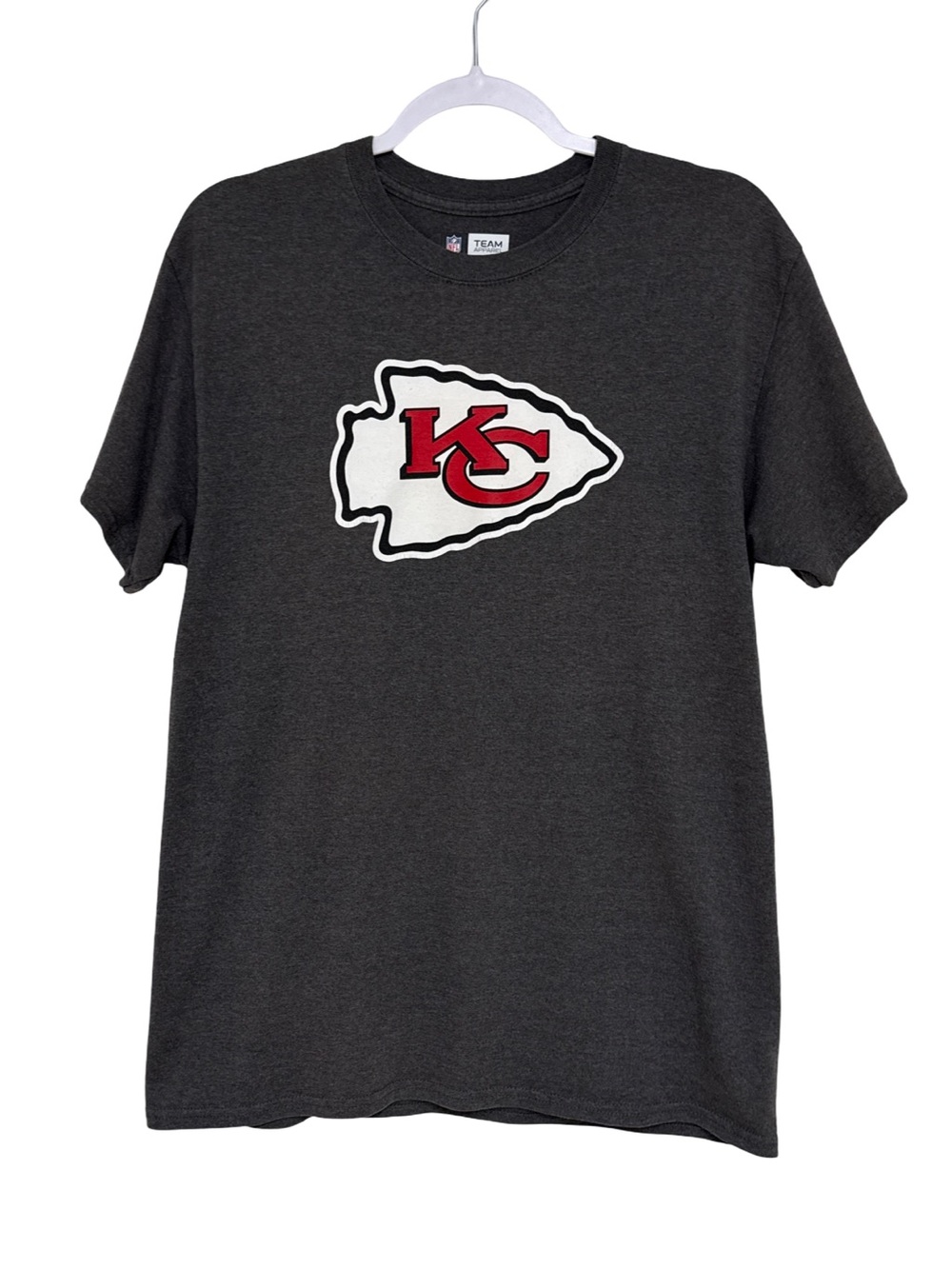 Kansas City Chiefs NFL Logo T-Shirt Men’s Medium Dark Gray